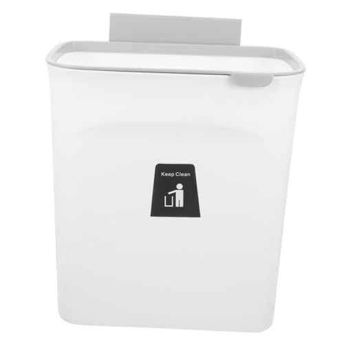 Caneca de basura rectangular para cocina, montaje en pared