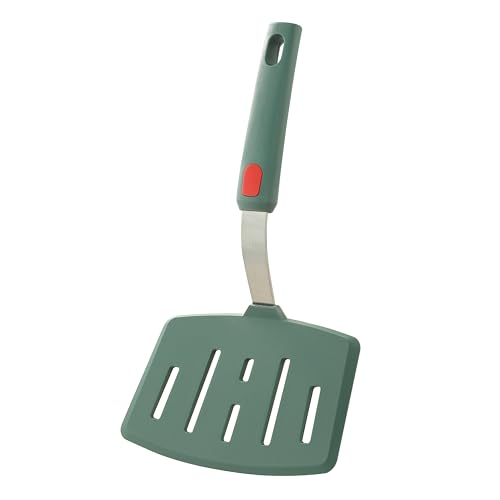 Silicone Wide Pancake Spatula, Slotted Turner for Flip Egg, Fish, Steak