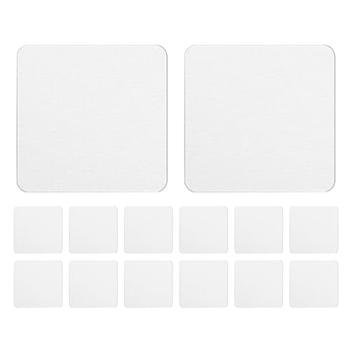 Alipis Posavasos para Coche de Goma de 3 MM 32 Unidades Blancas para Sublimación Alfombrillas Resistentes al Desgaste para Portavasos de Vehículo Ideales para Manualidades y