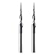 HOZLY Kugelkopffräser Konische CNC Fräser Kugelfräser 2 Stück, R0.25 Spiralnutfräser Bit 6mm Schaft 2 Flöten Schaftfräser HRC55, 0,25mm Radius CNC Schnitzbits mit AlTiN Beschichtung für 2D /3D Gravu