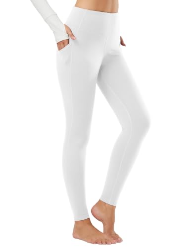 Image of baleaf Women's Fleece Lined Leggings, High Waisted | Thermal Warm Winter Tights, Thick Yoga Pants, Cold Weather, with Pockets