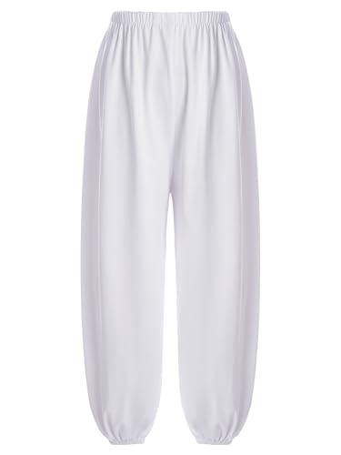 Unisex Kids Boys Girls Harem Loose Casual Sports Kung Fu Pants Loose Pants Trousers for Taichi Martial Art Practice2
