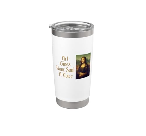 Mona Lisa - El arte le da voz a tu alma Vaso térmico de acero inoxidable de doble pared