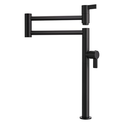 Deck Mount Pot Filler Faucet, ARCORA Solid Brass Pot Filler