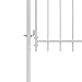 Fence Gate - Sharp End Pickets - Easy Installation Kit, for Residential, Outdoor, Yard, Patio, Entry Way,Garden Gate Steel 39.4