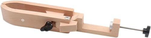 JvFbjLF Pince de Travail du Cuir en Bois, Pince de Couture de Bureau, Outil Artisanal de Bricolage
