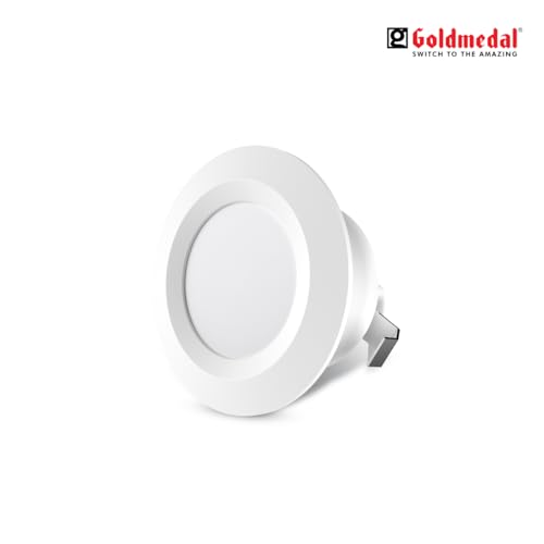 Image of Goldmedal Ecostar 3W LED COB Round Spot Light- Blue | Pack of 30|Up to 80 Lumens per Watt | Cut-Out Size: O31mm | Dimension: O45X20mm | for Indoor Application