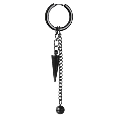 New 2026 1 Piece Pumk Rock Round Earrings Fashion Stainless Ear Ring Skull Surgical For Men Women Piercing Jewelry Trendy Accessories Creative Gift