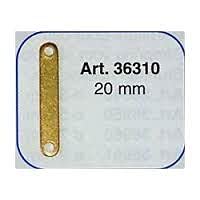 Mantua Model36310Chain Plate Footer - Brass - Length 20 mm - Pkg. of 10 pcs.