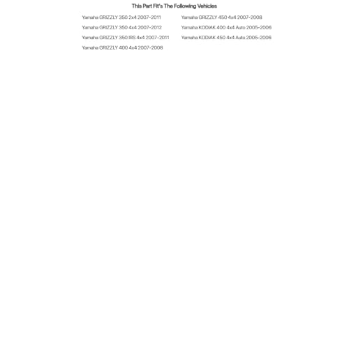 Tusk Winch Mount for Yamaha Kodiak 400 4x4 Auto 2005-2006