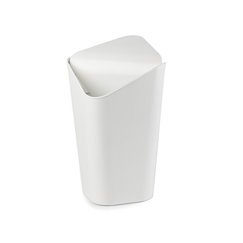 Caneca de basura cuadrada con tapa abatible 5L miniatura 2