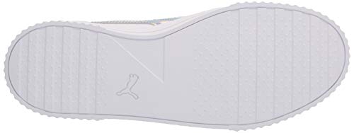 Image of PUMA Carina Iridescent Women's Sneaker, Puma White /Puma Silver, 10.5