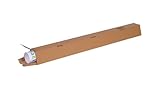 packster 20x Trapez-Versandverpackung 860 mm x 105/55 mm Braun