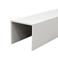 Weatherproofing Pipe Coverings Enclosure U Shape, Outdoor Indoor Bathroom Kitchen Ducting Line Pipework Concealer Hider for Hiding Conduit/ Venting Pipes/ Cooker Vent Plumbing/ HVAC Air Line Cables(L