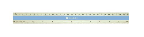 Righello Alluminio 30 cm - celeste +++ cm/Zoll