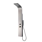 Essebagno Esseflat pannello doccia idromassaggio termostatico grigio pistola metallo