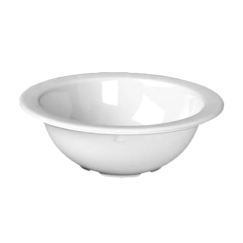 FSE NS306W Grapefruit Bowl, 13 oz., 5-3/4" Dia., Break-Resistant, Dishwasher Safe, BPA Free, Melamine, NuStone White, NSF, Pack of 12