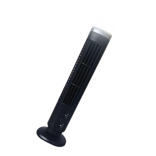 HWGING Ventilador Eléctrico Vertical sin Aspas, Fuente de Alimentación USB, Ventilador de Refrigeración de Pie Multifuncional para el Hogar con Luz (Color negro) HWGING Ventilador Eléctrico Vertical sin Aspas, Fuente de Alimentación USB, Ventilador de Refrigeración de Pie Multifuncional para el Hogar con Luz (Color negro)