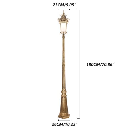 Słupek oświetleniowy do oświetlenia zewnętrznego, wodoodporny aluminiowy słupek do ścieżek ogrodowych, zasilany z sieci, o stopniu ochrony IP65, zapewniający trwałe oświe