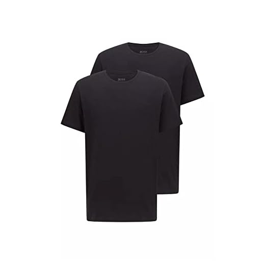 BOSS T-shirt för män, Rn 2p T-skjortor, svart (Black 001), L EU