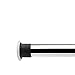 ALLZONE Room Divider Tension Curtain Rod, 84-124inch,No Drilling, Never Collapse, Very Secure, Brushed Stainless Steel