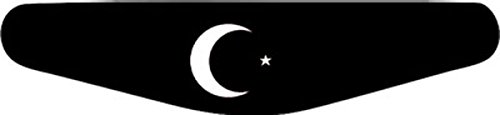 Decus-Shop Play Station PS4 Lightbar Sticker Aufkleber Türkei (Türkiye) (schwarz)