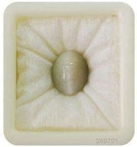 コロンビア産エメラルドキャッツアイ1石ルース（透明度の高いキャッツアイ)《複数購入割引有》 天然認定宝石 キャッツアイ 8.25 Ratti Lehsuniya 占星術 ラシ ラタン, ルースジェムストーン, キャッツアイ