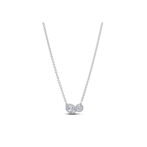 Collier PANDORA Couronne Timeless 45 cm en argent pour sublimer vos tenues de soirée