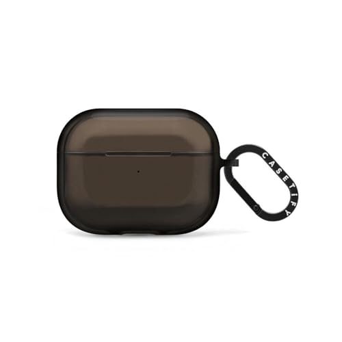 Coque AirPods Pro 3 antichoc CASETiFY Impact noire avec mousqueton