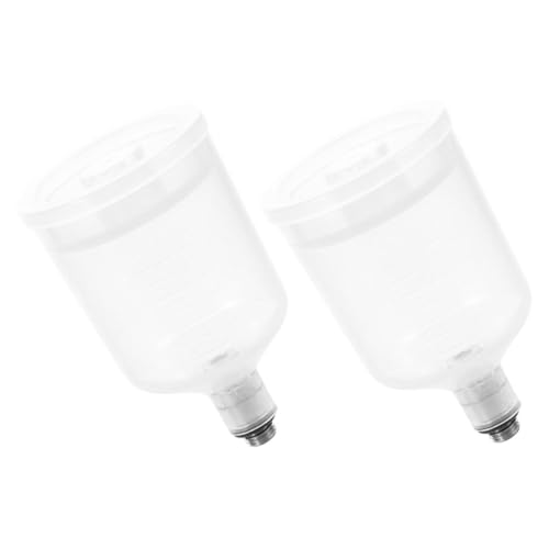 Holibanna 2Pcs Replaceable Paint Spray Pots for Precision Control and Even Coverage for Airbrush Machines and Detailed Coatings