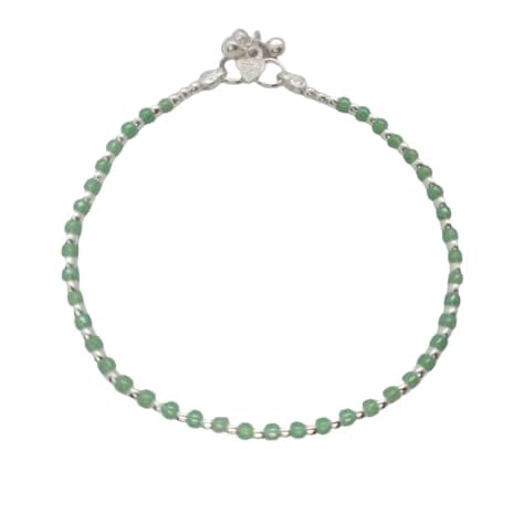 Graceful Traditional Silver Anklet/Payal for Women & Girls | Lightweight Design for Everyday Elegance and Comfort | (Payal PSS Premium-08)