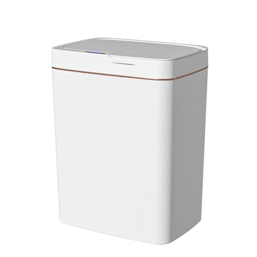Bote de basura automático rectangular con sensor táctil