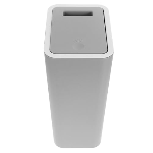 Caneca de basura plástica con tapa empuje 5L