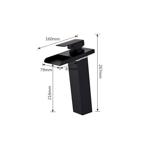 Grifo de lavabo monomando cascada LED para evitar quemaduras con agua caliente 3