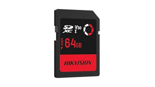 Image of HIKVISION V30 64GB SDXC SD Card | UHS-I U3 V30 | 180MB /s Read, 150MB /s Write Speed | 4K Recording | Compitable with DSLR, Mirorless & Professional Cameras | Waterproof, Shockproof | 3 Yrs Warranty