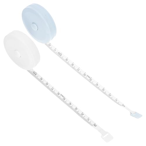2 unidades mini cinta métrica flexible retráctil 1.5m