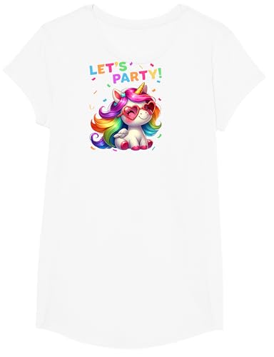 Einhorn Party Outfit Damen Herren Jungen Mädchen Einhorn T-Shirt