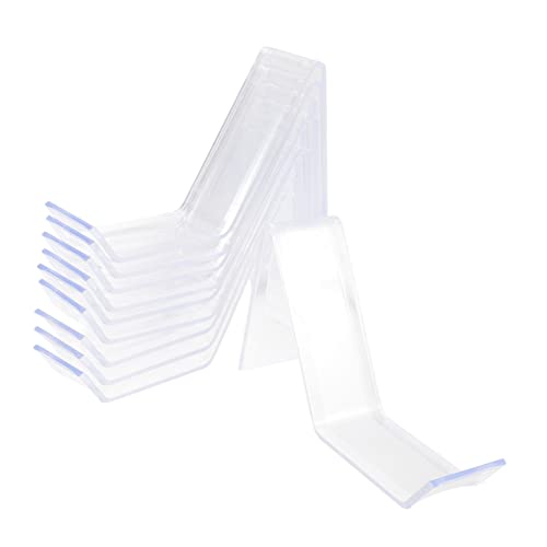 VALICLUD 10pcs Acrylic Purse Organizer Shoe Display Stand Retail Store Display Home Storage