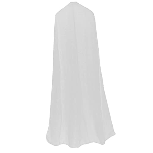 White Veil Wedding Gown Dress Garment Storage Bag Cover Long Dress, 1.8m / 70.87inch, Dustproof Breathable Protection for Wedding Dresses and Ball Gowns