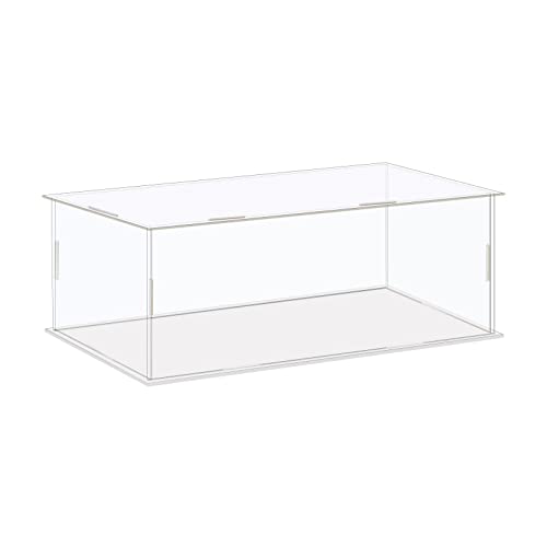 MECCANIXITY Acrylic Display Case Box Clear Dustproof Protection Showcase 8.3x4.3x4.3 Inch for Collectibles Display