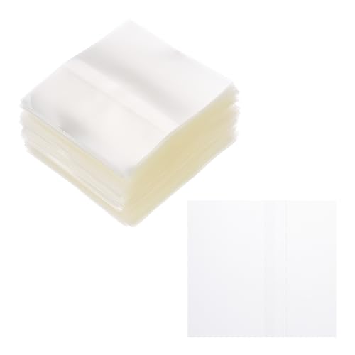 Image of PATIKIL 65x60mm PVC Perforated Shrink Bands, 1000Pcs 0.05 mm /2 Mil Thickened Heat Shrink Seal Wrap Fit for 1.25 inch-1.5 inch Cap Diameter Essential Oil Bottles Jars Cans Tin, Clear