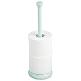 DE PIE Y VERSÁTIL: Un pie le da estabilidad al soporte para papel higiénico y protege de la humedad del suelo los rollos de papel. Además, el soporte puede cambiarse de lugar en cualquier momento.