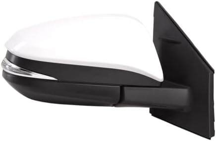 Spieg TO1321310 Passenger Side Mirror Replacement for Toyota RAV4 2013-2015 Heated Turn Signal Light Blind Spot Monitoring Power Folding Paint to Match White 10 PIN (RH)