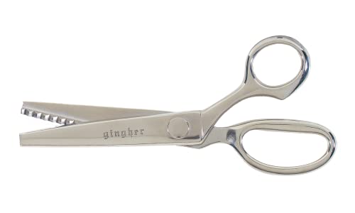 Gingher 7.5" Pinking Shears Scissors, Zigzag Blades for Ravel-Resistant Decorative Edges, Sawtooth Blades to Reduce Fraying for Fabric Cutting and Embroidery, Stainless Steel Chrome-over-Nickel Finish by Gingher - Image 3