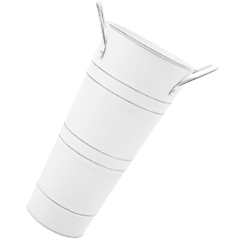 Porte-parapluie en fer blanc OUNONA, seau haut étanche de rangement pour entrée de maison