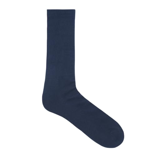 Rasavi Men's Crew Socks, Pack Of 3, Formal Crew Cotton Solid Color Full Length Lightweight Casual Business Regular Sock3