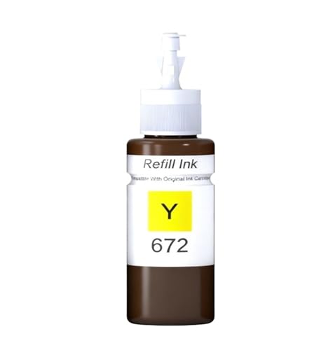 Encre 672 jaune 70ml haute fluidité pour imprimantes L310 L360 L1300