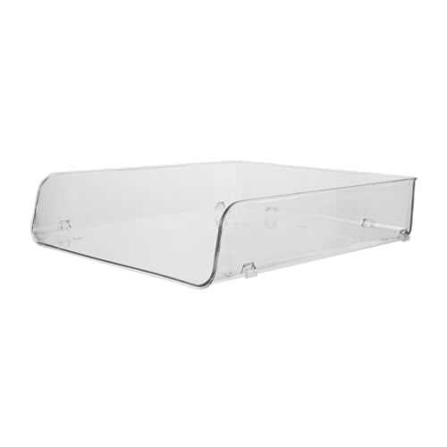 DIYEAH Estante Apilable para Nevera Transparente Divisor Organizador para Congelador Bandeja para Almacenamiento de Alimentos Separador Modular para Eficiencia y