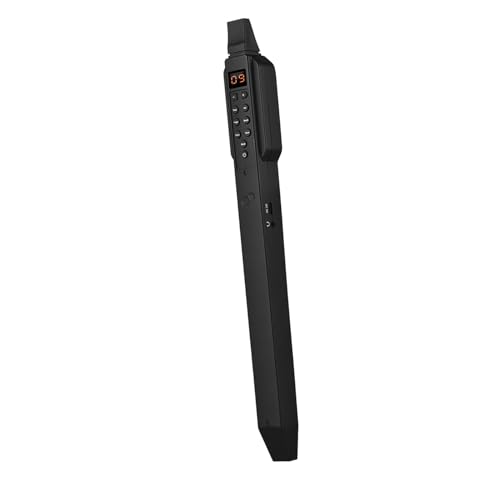 Electronic Wind Instrument for Beginners, Mini Lightweight DC 5V USB Interface Mini Digital Wind Instrument for Home School Camping Picnic, External Headphone Support (Black)