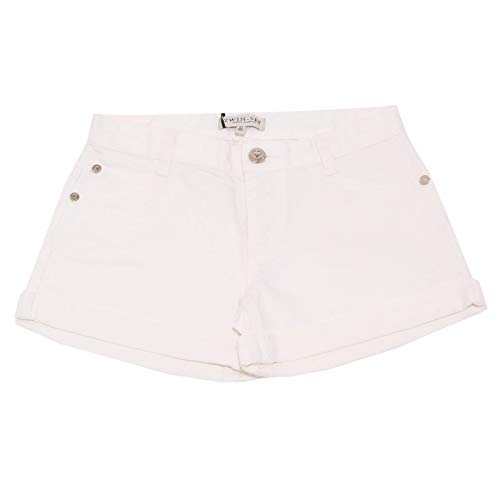 Bermuda Twin-Set 5342AB haut de gamme en coton blanc pour fille stylée